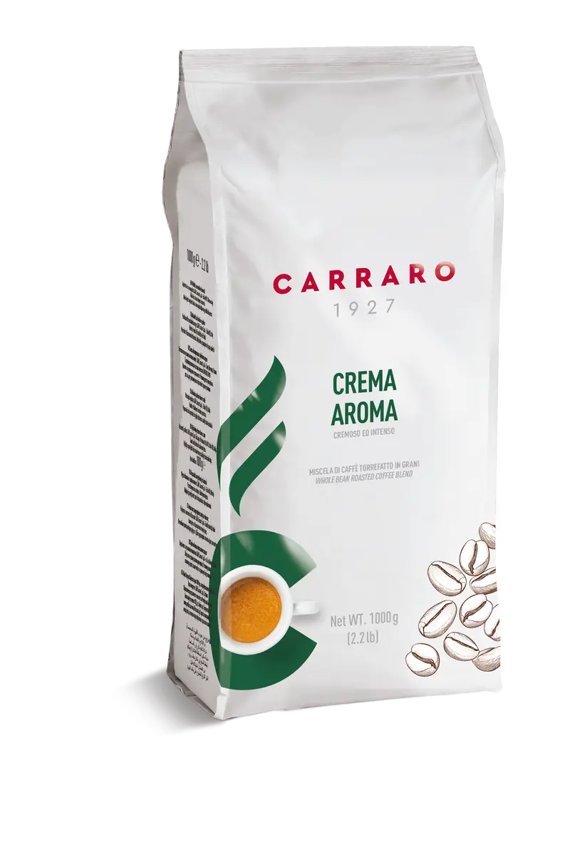 Carraro Crema Aroma – Kaffeebohnen 1000 g | Robust & Aromatisch |