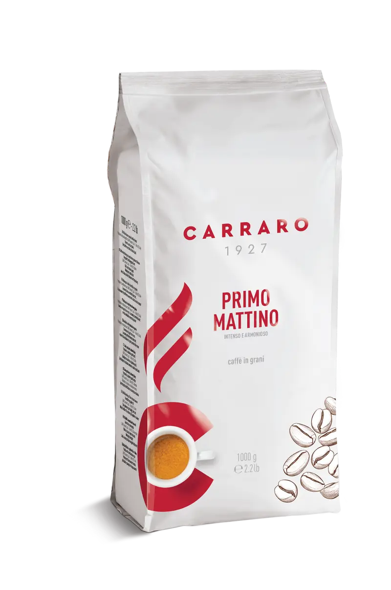Carraro Primo Mattino – Kaffeebohnen 1 000 g | Robust & Aromatisch |