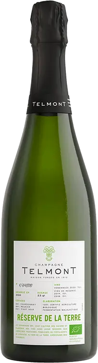 Champagne Telmont, Cuvée "Réserve de la Terre", Biologique, Brut