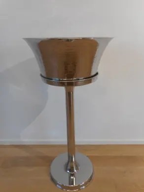 Champagner Kühler auf Fuss Edelstahl