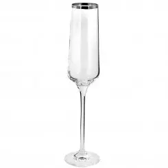 Champagnerglas Platinumrand