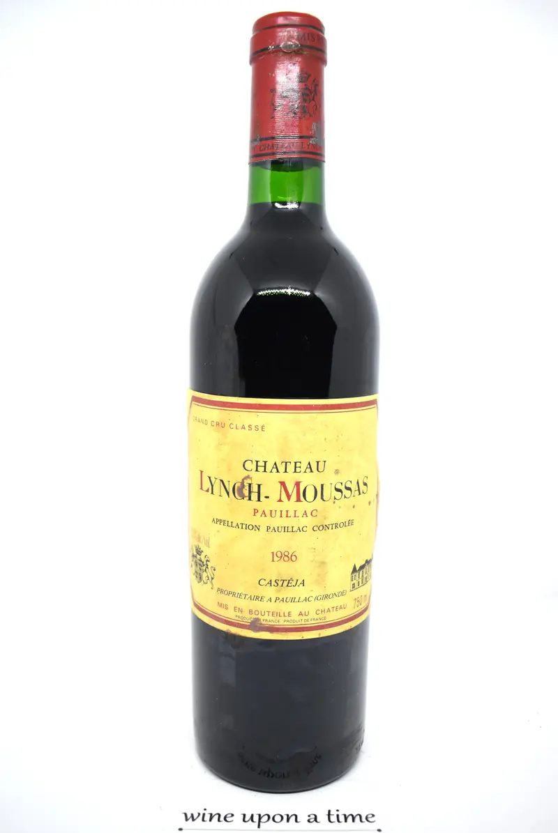 Château Lynch-Moussas 1986 - Pauillac