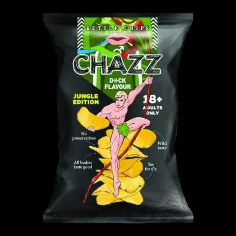 CHAZZ POTATO CHIPS D*CK FLAVOUR 90g