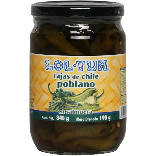 Chile's Poblanos Rajas - 340 g