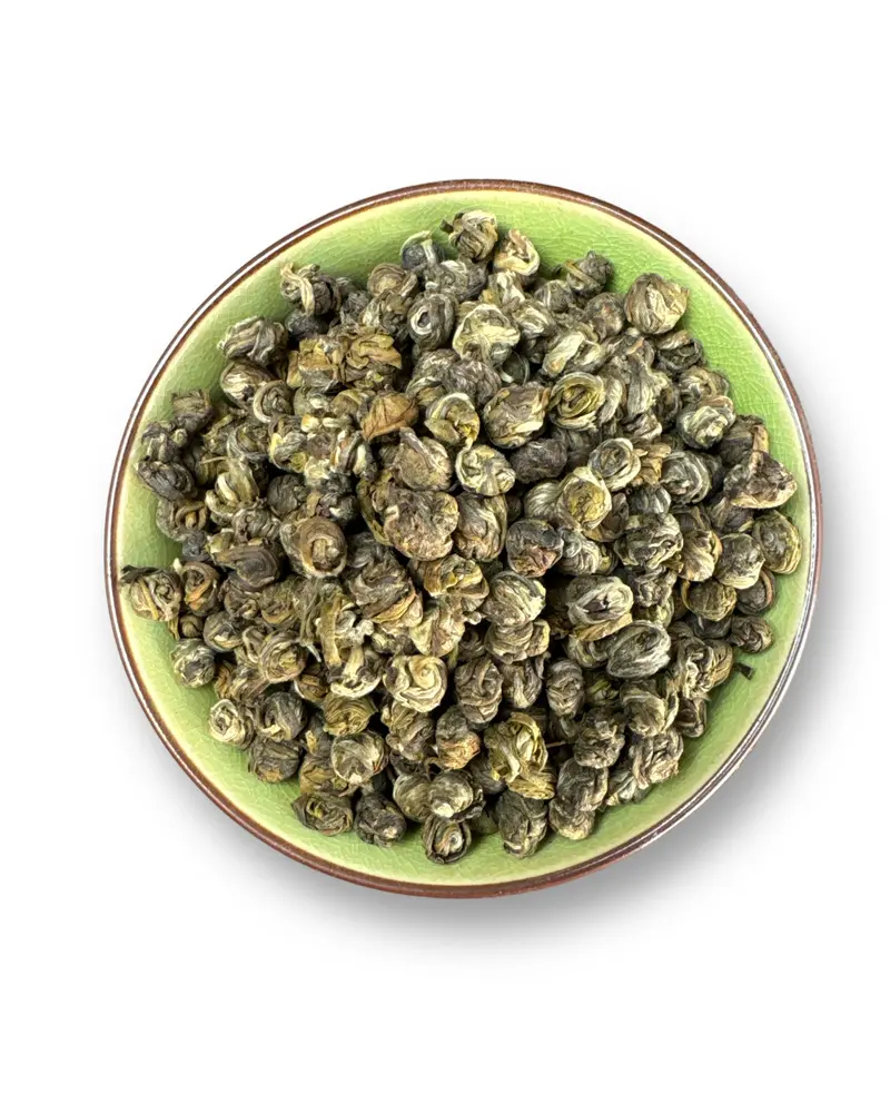 China Jasmin Dragon Pearls Bio – Handgerollte Perlen, betörendes Jasminaroma | Teemotion