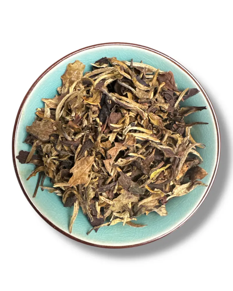 China Lapsang Pai Mu Tan Bio – Weisser Tee, in Rauch gereift | Teemotion