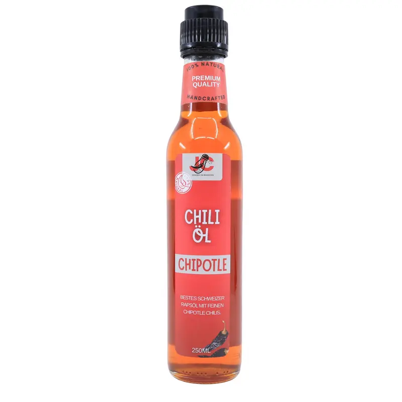 Chipotle Chili Öl (Rauchig) - Glasflasche 250ml