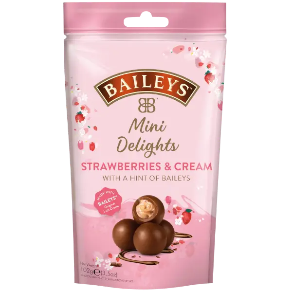 Chocolate Mini Delights Strawberries & Cream – 102 g