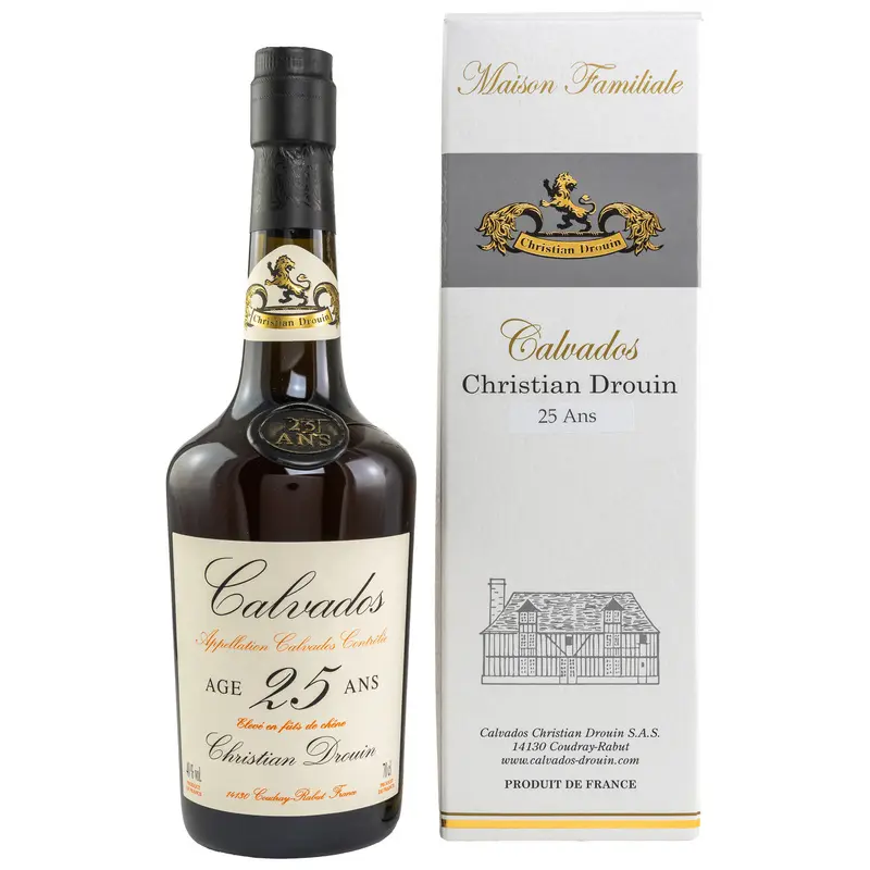 Christian Drouin 25 ans d'âge Calvados A.O.C