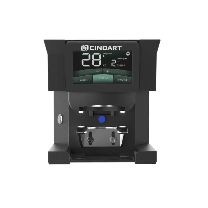 Cinoart PTB-MY Auto Tamper Schwarz – Perfekter Druck, grenzenlose Konstanz