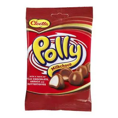 Cloetta Polly RED Milkchoco - Milk Chocolate & Buttertoffee 200 g
