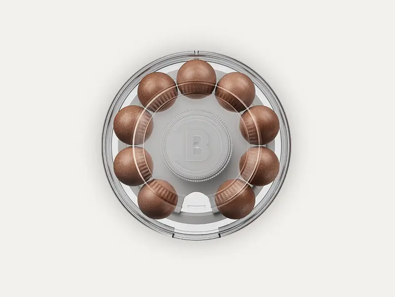 Coffee-Ball Dispenser Weiss