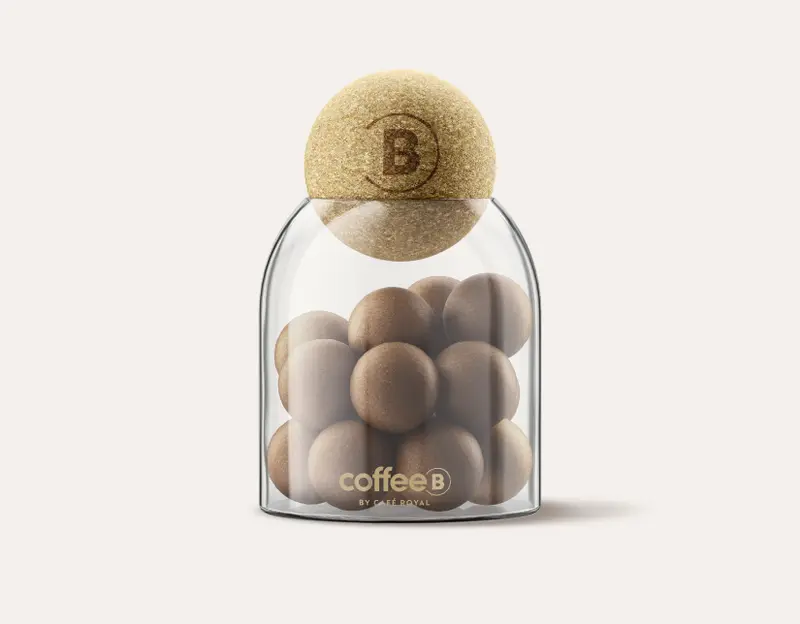CoffeeB Coffee-Ball Glas Dispenser
