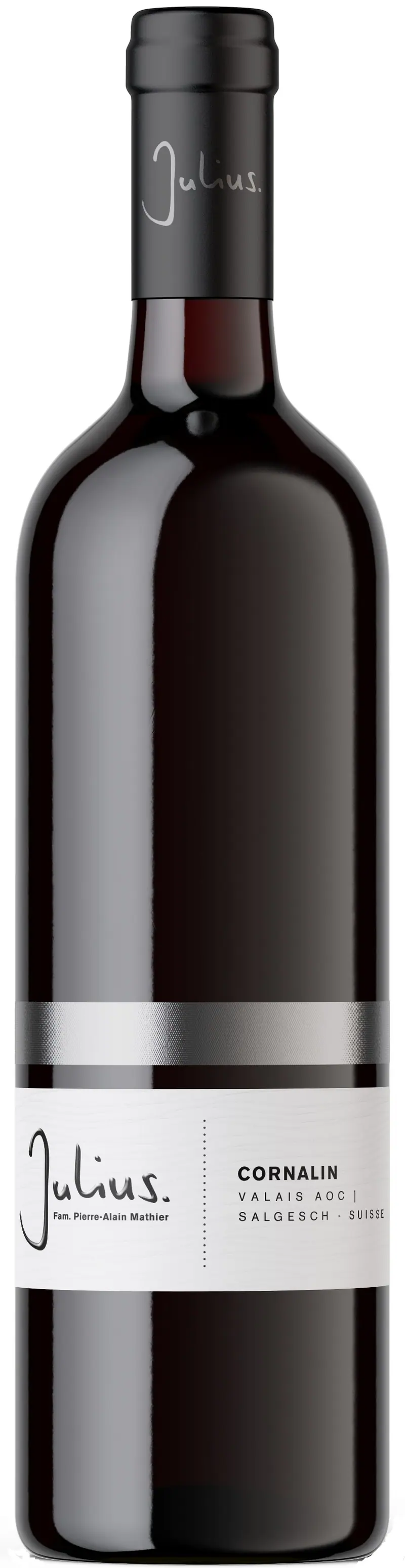 Cornalin, Valais AOC, Fam.Pierre-Alain Mathier, Vins et Vignobles Julius SA, Salgesch, 2024, 75cl