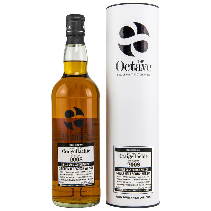Craigellachie 2008/2023 - 14 y.o. - #7535257 - Octave (Duncan Taylor) - Kirsch Import