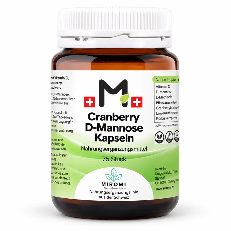 Cranberry D-Mannose Kapseln – 75 Stück