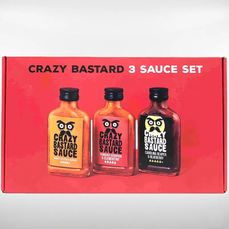 Crazy Bastard 3er Geschenkset | Hottest Ones | ca. 30'000 - 65'000 Scoville Units