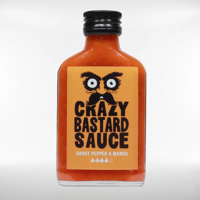 Crazy Bastard Ghost Pepper & Mango Hot Sauce