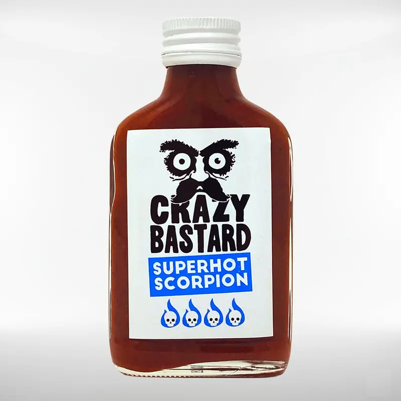 Crazy Bastard Superhot Scorpion Hot Sauce