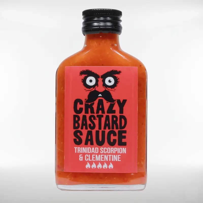 Crazy Bastard Trinidad Scorpion Moruga & Clementine Hot Sauce