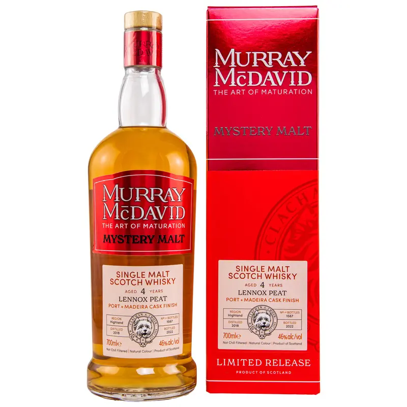Croftengea Lennox Peat 2018/2022 - 4 y.o. - Port + Madeira Cask - Murray McDavid
