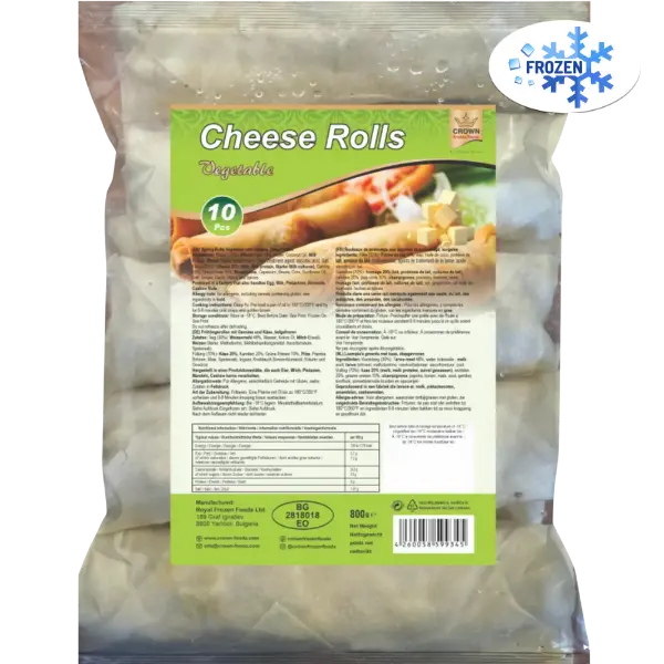 Crown Cheese Vegetable Rolls – 600 g (12 Pcs)
