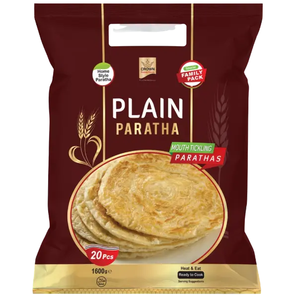 Crown Plain Paratha Family - 1.6 Kg (20 Pcs )