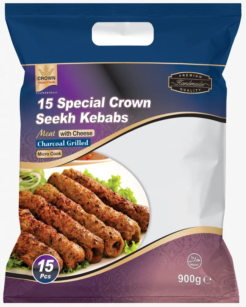 Crown Seekh Special Meat Kebab with Cheese – 900 g