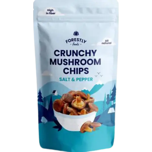 Crunchy Mushroom Chips Salt & Pepper – 50 g