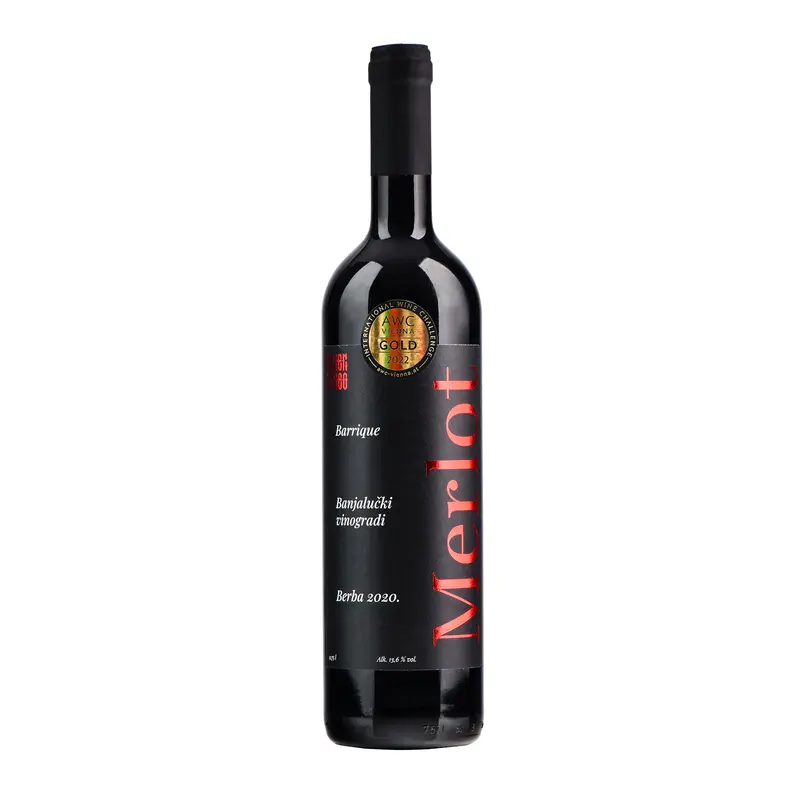 Crveni Brijeg, Merlot, Jg. 2021 Barrique, 14.3%