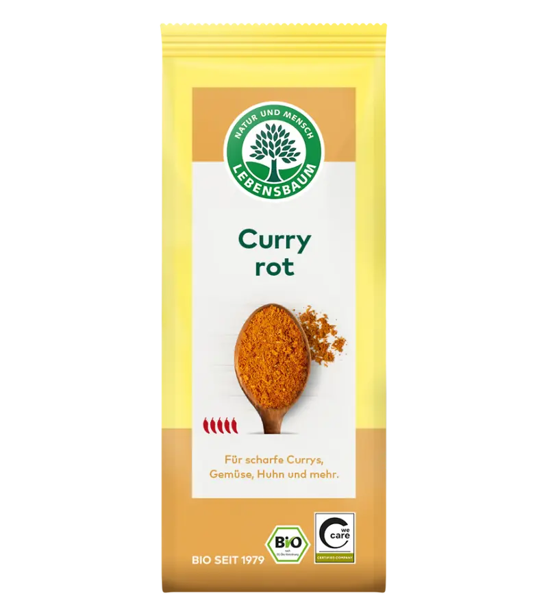 Curry rot (scharf), EU Bio, 50g