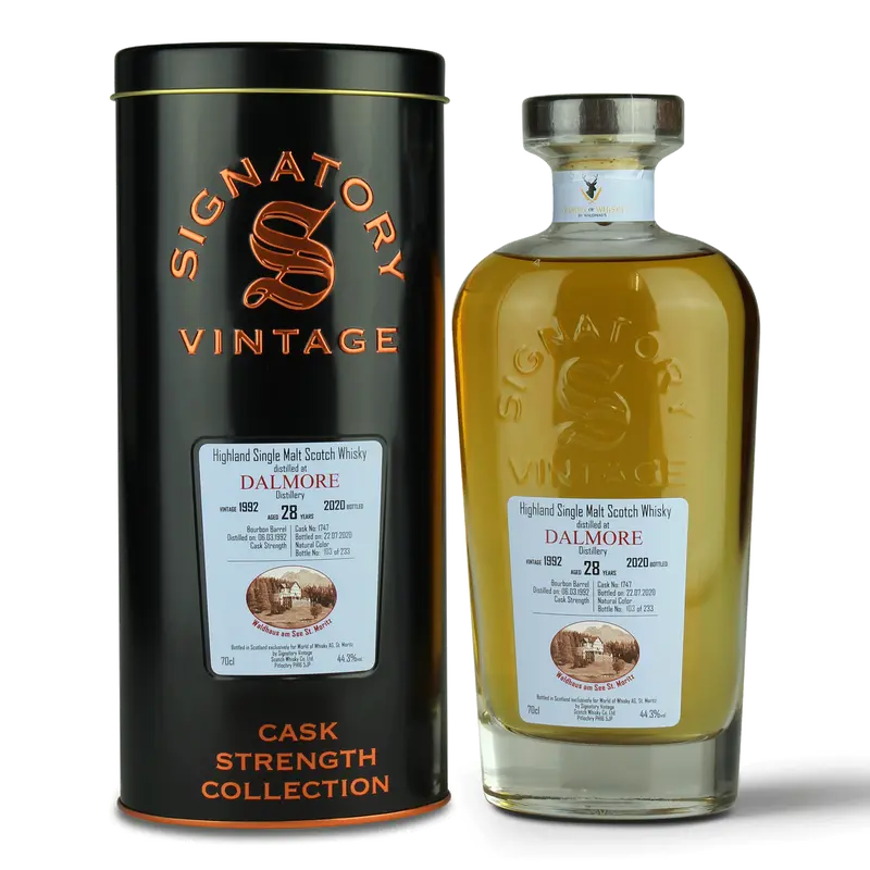 Dalmore -1992 - 2020 - 28y - Bourbon Barrel - Cask Strength Collection - Waldhaus am See Label