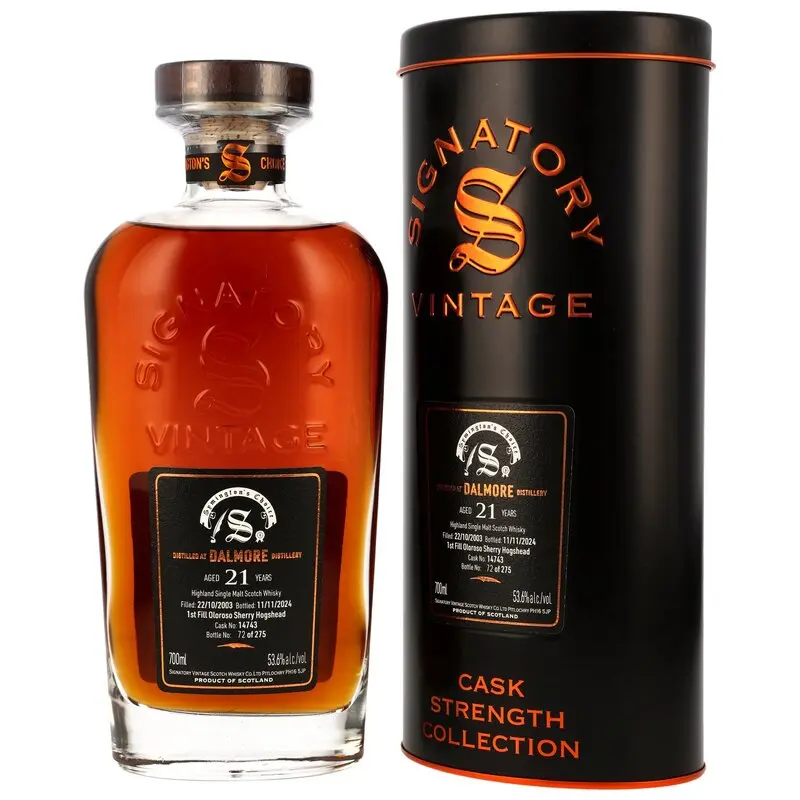 Dalmore 2003/2024 - 21 y.o. - 1st Fill Oloroso Hogshead #14743 Sig Symingtons Choice