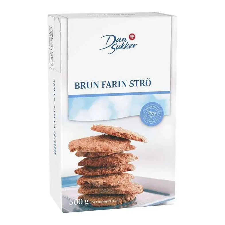 Dansukker Brun Farin Strö - Brown Sugar with Cane Syrup 500 g