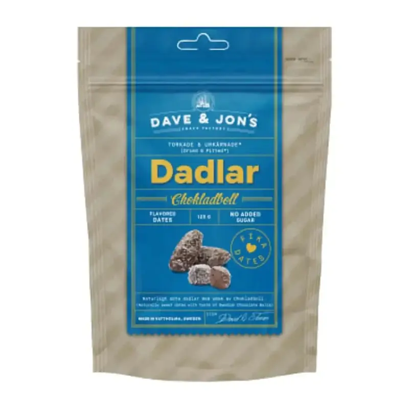 DAVE & JON'S Dadlar Chokladboll - Dates Chocolate ball - 125 g