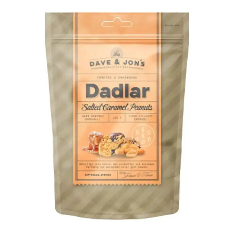 DAVE & JON'S Dadlar Salted Caramel Peanuts - Salted peanuts 125 g