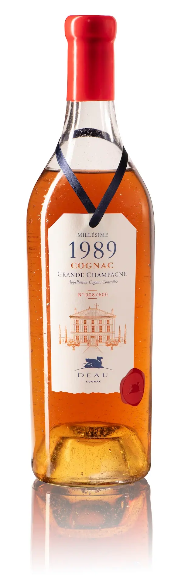 DEAU Cognac, Millésime 1989, Cru de Grande Champagne, 47,2% Alc/vol