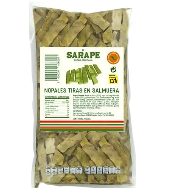 Del Barrio Roasted Nopales Strips – 1 kg