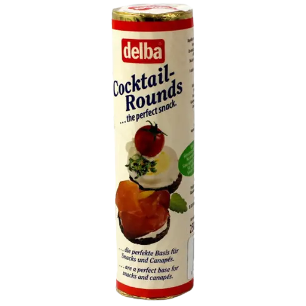 Delba Pumpernickel Cocktail Rounds – 250 g