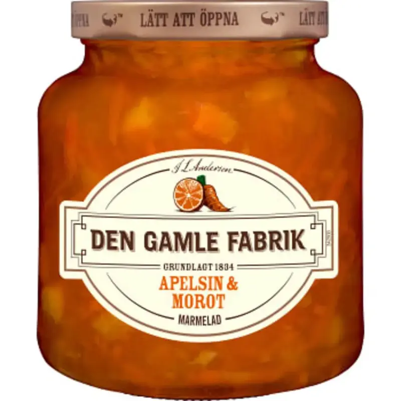 Den Gamle Fabrik Apelsin & morot Marmelad - Orange & carrot Marmelade 380g