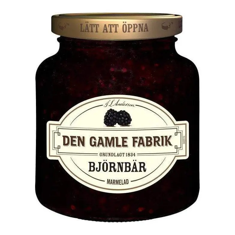 Den Gamle Fabrik Björnbär Marmelad - Blackberry Marmelade 380 g