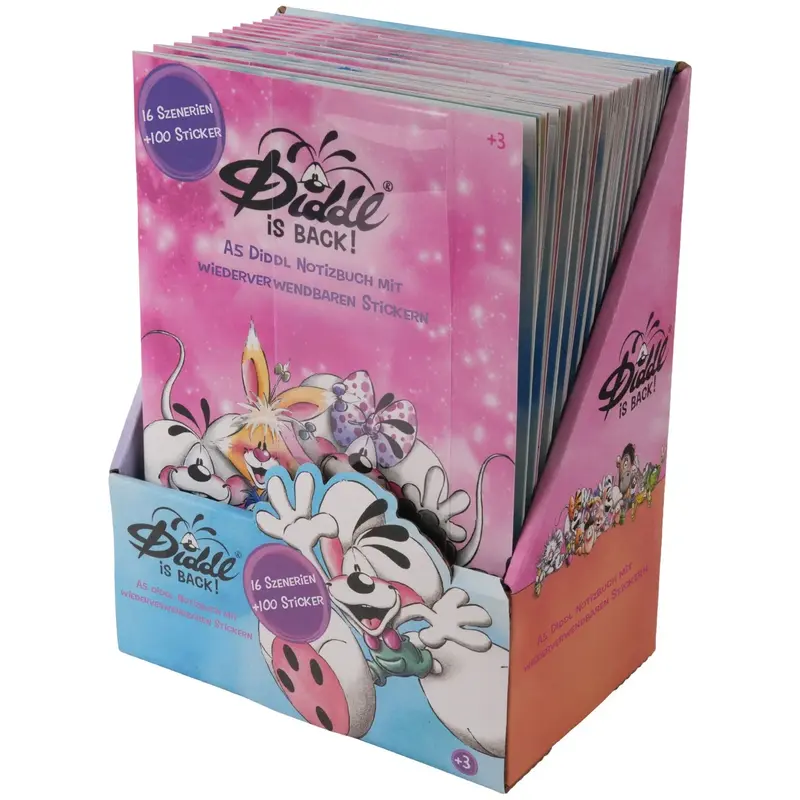 Diddl Stickerbuch mit wiederverwendbaren Stickern