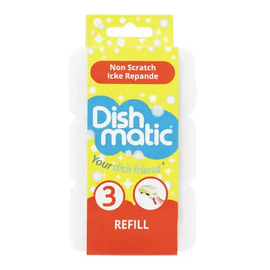 Dishmatic Diskborstar Refill White - Dish brushes 3 pieces