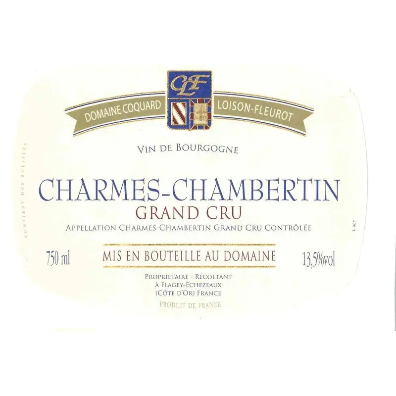 Domaine Coquard Loison Fleurot, Charmes Chambertin Grand Cru, 2022