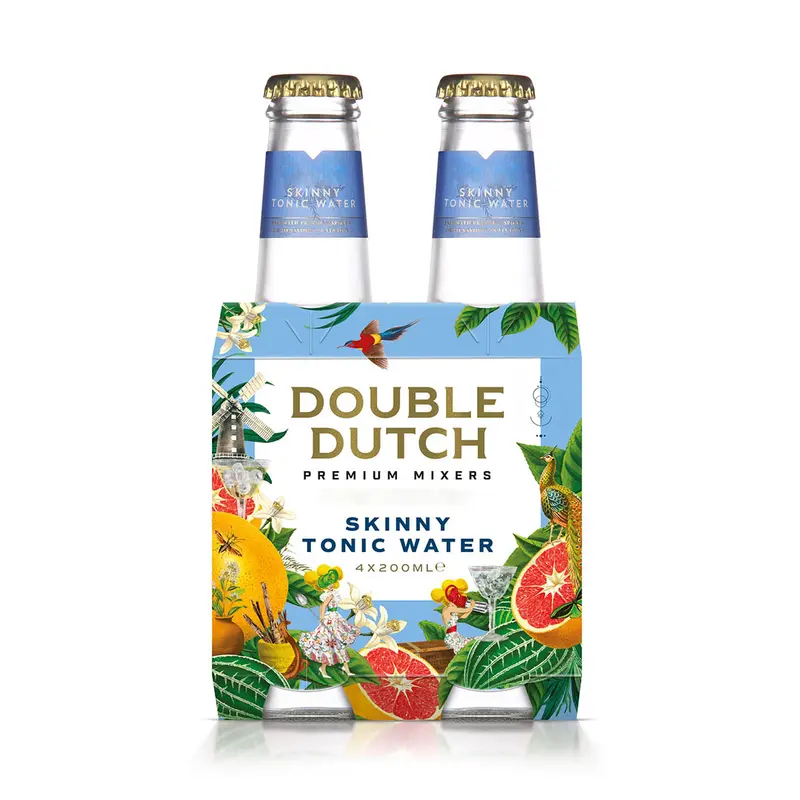 Double Dutch Drinks Skinny Tonic Water - 4x200ml