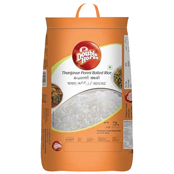 Double Horse Parboiled Ponni Rice - 5 Kg