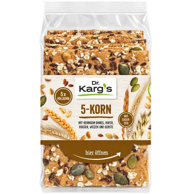 Dr. Karg's Crispbread 5-Grain – 200 g