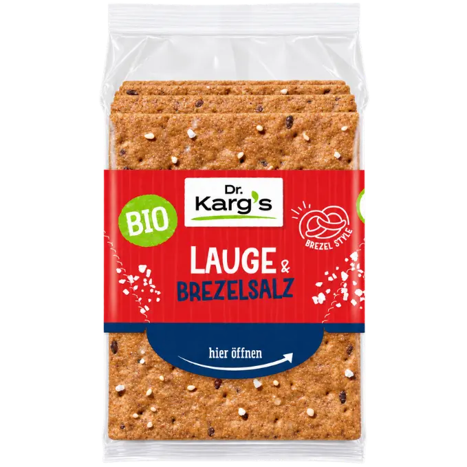 Dr. Karg's Organic Crispbread Pretzel & Sea Salt – 200 g
