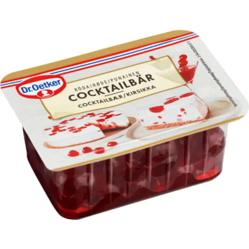 Dr. Oetker Cocktailbär Röda - Cocktailberries Red - 100g