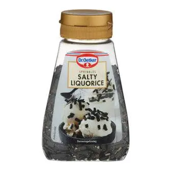 Dr Oetker Saltlakrits Strössel - Salty Liquorice Sprinkles 90g